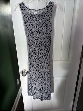 Motherhood Black & White Geometric dress